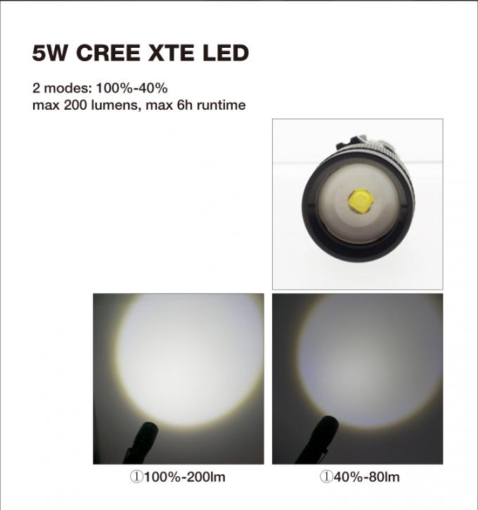 traditioneller des Batteriedruckknopfs der starken Form 2*AA geführtes hohes Lumenlautes summen Cree die Stifttaschenlampe