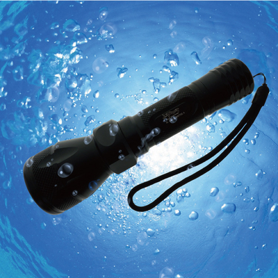 Starke tauchende LED-Handtaschenlampe 600 Lumen mit Drucktastenschalter