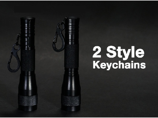Taschen-warme weiße geführte Taschenlampe, super helle Taschenlampe Keychain des lauten Summens