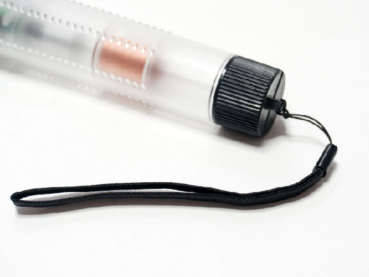 Taschenlampen-wieder aufladbare transparente weiße Farbe des wasserdichte Handrüttelnde Notfallled