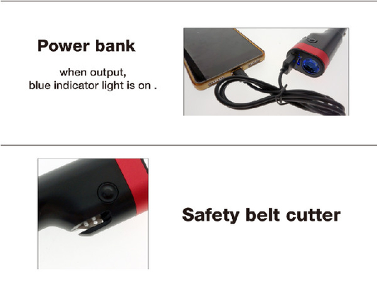 Wieder aufladbare Auto-Stecker-Aufladung der Druckschalter-des Notfallled Taschenlampen-1W