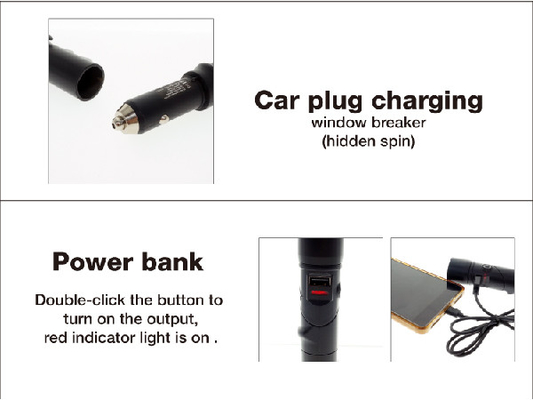Multifunctinal 3 in 1 Nottaschenlampe, wieder aufladbare Nottaschenlampe USBs