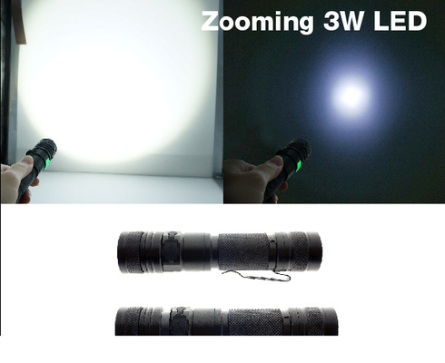 Tragbares wieder aufladbares Taschenlampen-Vertrags-Glühen EDC LED mit Mikro-USB Aufladung