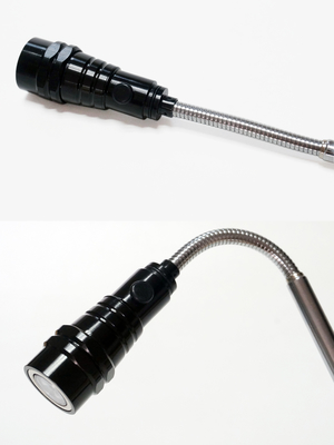 Stift-Taschenlampen-Erweiterungs-Art Drucktastenschalter der Aluminiumlegierungs-magnetische LED