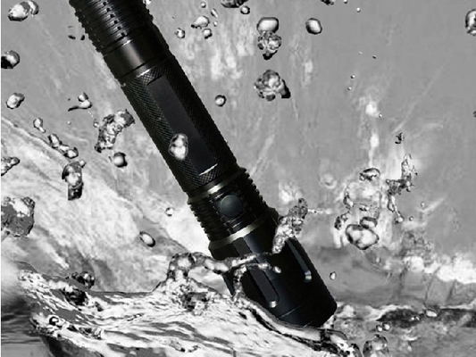 Strafverfolgungs-Taschenlampe geführte Fackel-hohe Lumen-Schwarz-Farbe A6063 Atex
