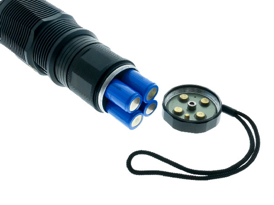 4 x 18650 Stativ-hellste geführte Fackel, wieder aufladbare taktische geführte Taschenlampe