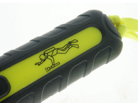 Taschenlampen-Plastiksporttauchen-Aquanaut-Fackel des Gummibelag-tauchende LED