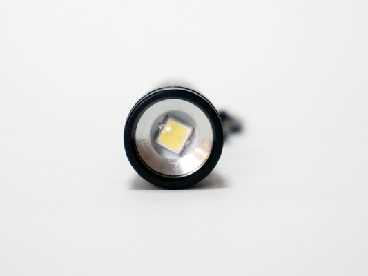 Kleine helle Aluminiumlegierungs-materielle schwarze Farbe LED-Taschenlampe Keychain im Freien