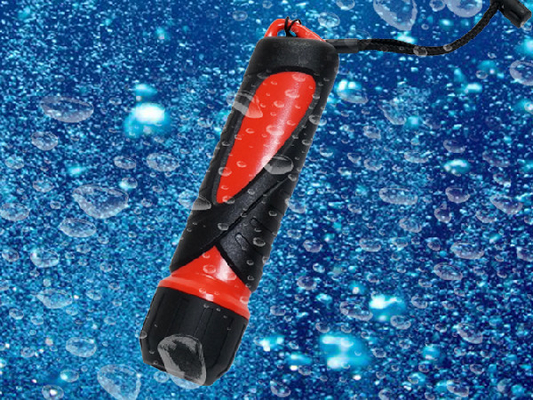 IPX8 imprägniern geführte tauchende Taschenlampe, Batterie 4AA 10m-Sporttauchen-Taschenlampe