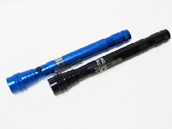 Stift-Taschenlampen-Erweiterungs-Art Drucktastenschalter der Aluminiumlegierungs-magnetische LED